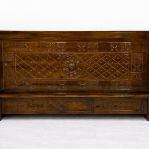 Tempat Tidur Jati Solid Ukir Artistik Full Carving Premium | AKT2TT-003