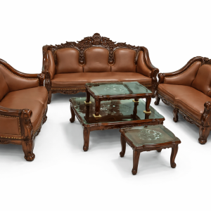 Kursi Tamu Elegan Classic Luxury Finishing Brown  | BRT6KT-013