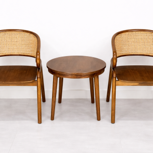 Kursi Teras Rotan Jati Natural Warm Tone | FOTT14KT-002