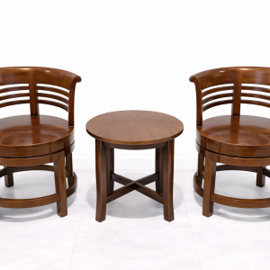 Kursi Teras Jati Putar Desain Classic Minimalis | FOTT14KT-003